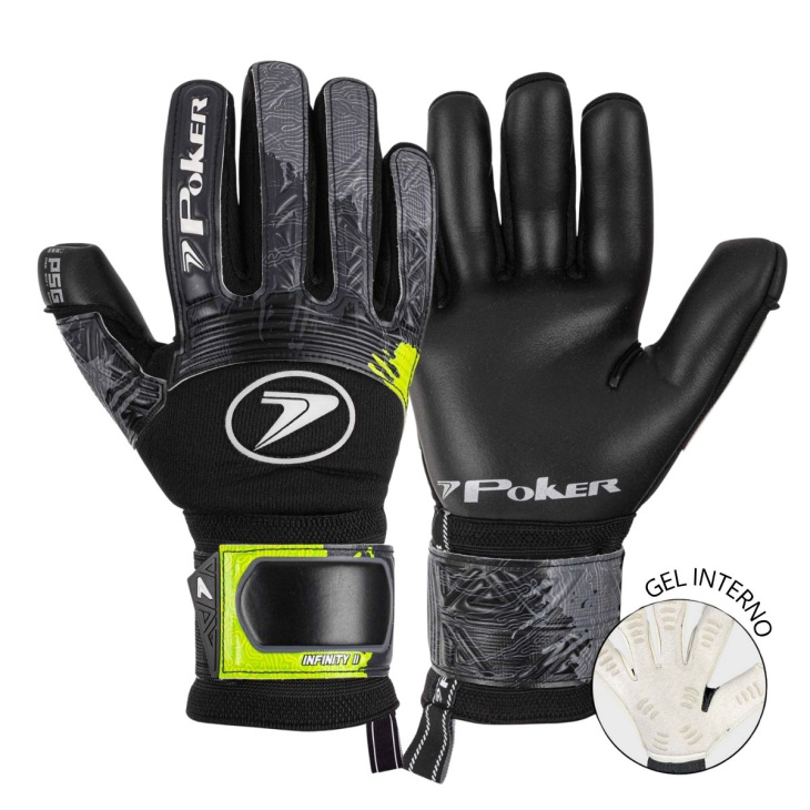 Luva Goleiro Campo Poker Infinity II Profissional PTCH