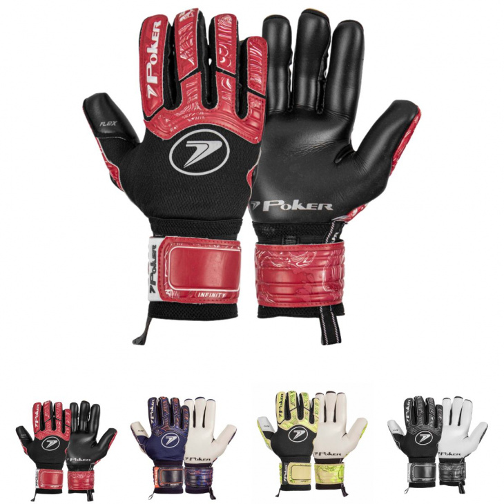 Luva Goleiro Campo Poker Infinity Profissional PTVMBR