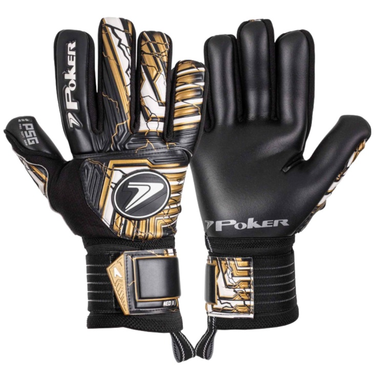 Luva Goleiro Campo Poker Neo II Profissional PTDOU