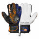 Luva Goleiro Campo Poker Profissional Duality Preto/Azul/Laranja