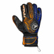 Luva Goleiro Campo Poker Profissional Duality Preto/Azul/Laranja