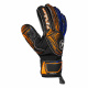 Luva Goleiro Campo Poker Profissional Duality Preto/Azul/Laranja