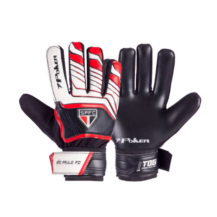 Luva Goleiro Campo Poker Training Junior São Paulo Futebol Clube