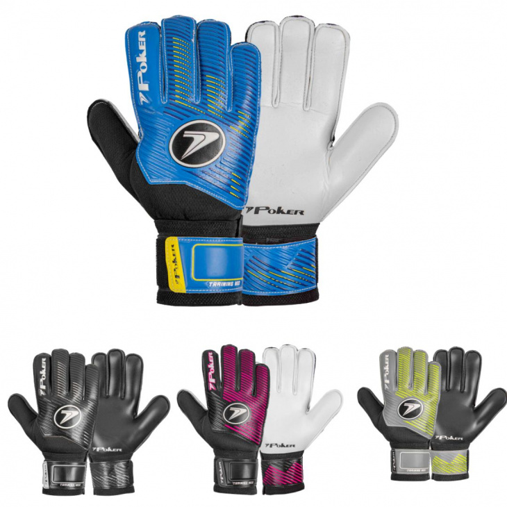 Luva Goleiro Campo Poker Training Neo Azul