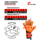 Luva Goleiro Campo Raptor Profissional Element 2025 Fogo