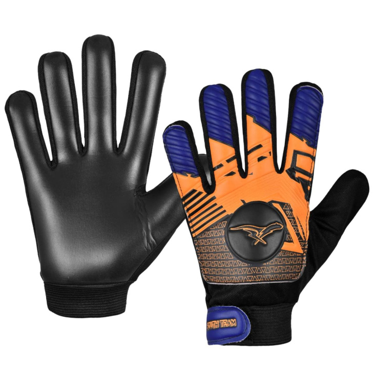 Luva Goleiro Campo South Team Splash Infantil Laranja-Azul