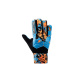 Luva Goleiro Campo Three Stars Brava Infantil Palma Azul