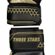 Luva Goleiro Campo Three Stars Gold Profissional Preta