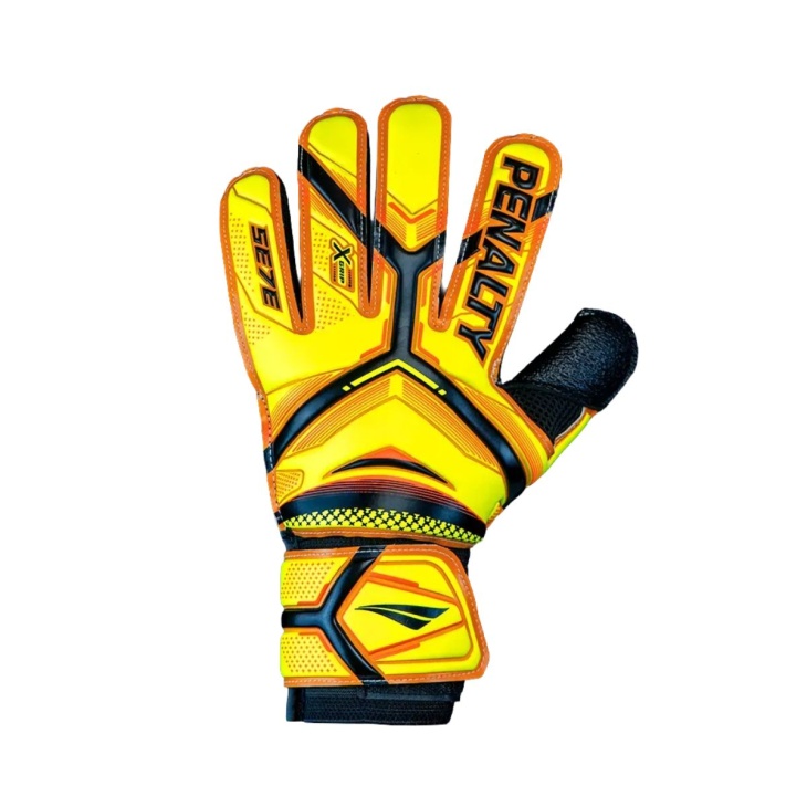 Luva Goleiro Penalty Se7e Training Society Fut7 Amarelo-Preto