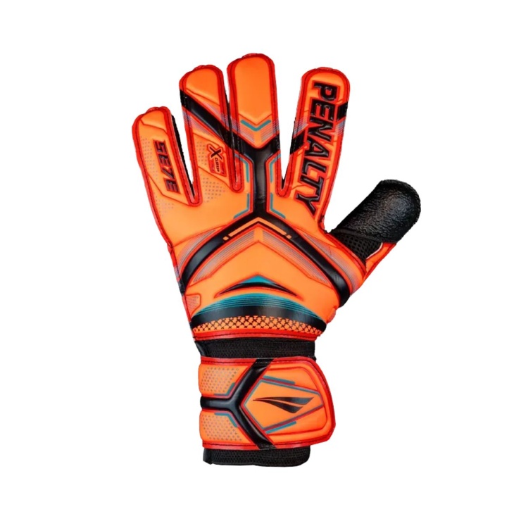 Luva Goleiro Penalty Se7e Training Society Fut7 Laranja-Preto