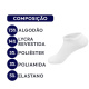 Meia Casual QLC M1 Cano Curto Algodão Branco