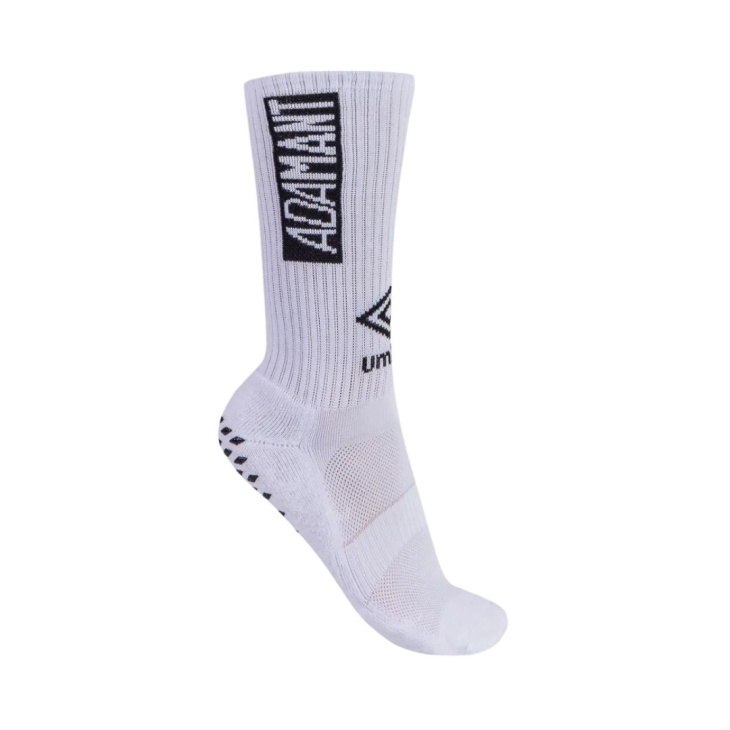 Meia Umbro Esportiva 3/4 Adamant Grip Branca
