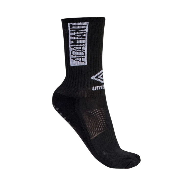 Meia Umbro Esportiva 3/4 Adamant Grip Preta