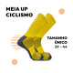 Meia UP Ciclismo Cano Longo Microfibra Amarelo