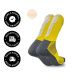 Meia UP Ciclismo Cano Longo Microfibra Amarelo