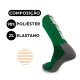 Meia UP Ciclismo Cano Longo Microfibra Verde