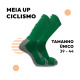 Meia UP Ciclismo Cano Longo Microfibra Verde