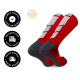 Meia UP Ciclismo Cano Longo Microfibra Vermelho