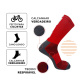 Meia UP Ciclismo Cano Longo Microfibra Vermelho