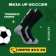 Meia UP Esportiva Cano Longo Antiderrapante Preto