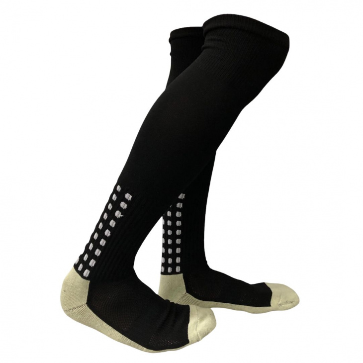 Meião Esportivo Antiderrapante Sport Socks Grip Preto