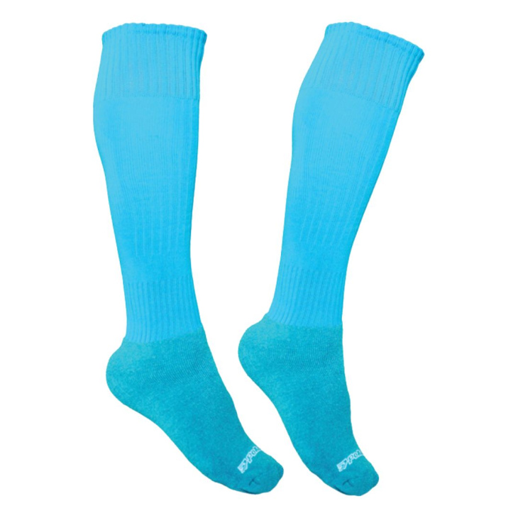 Meião Poker Pro Canelado Azul Celeste