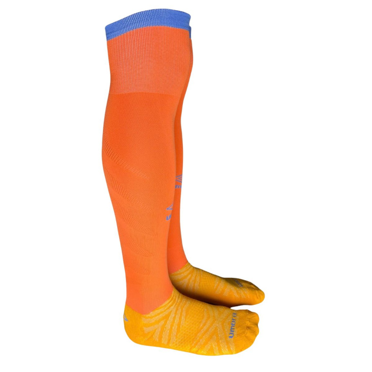 Meião Umbro Futebol Clubes Fluminense Oficial Laranja