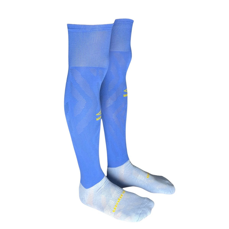 Meião Umbro Futebol Clubes Oficial Club Azul-Amarelo