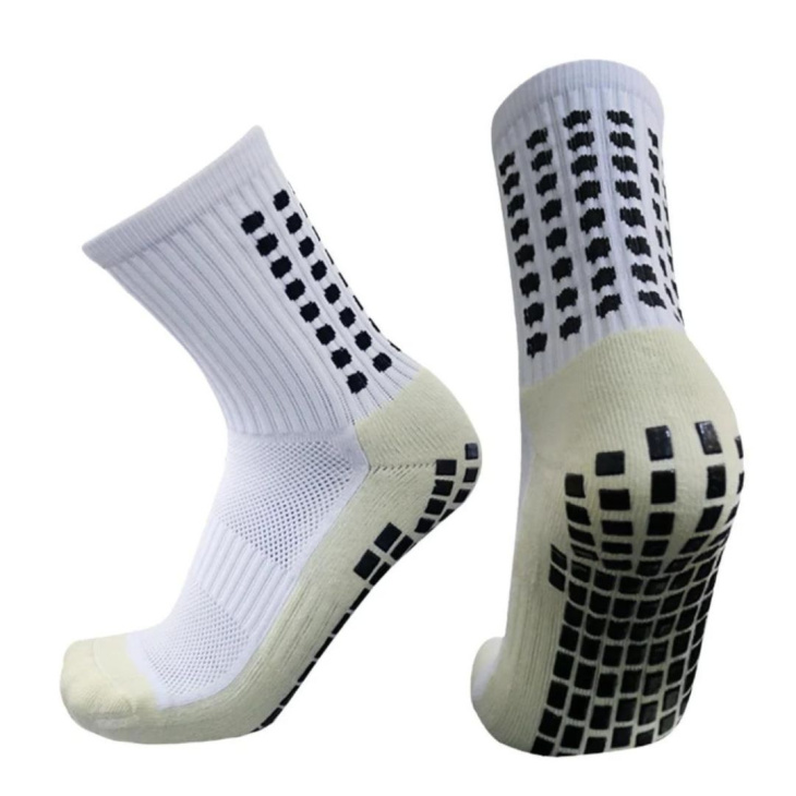 Meias Esportiva Antiderrapante BestSocks Grip Branco