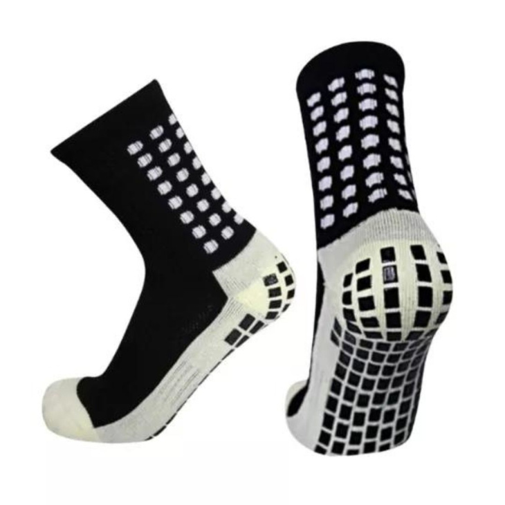 Meias Esportiva Antiderrapante BestSocks Grip Preto