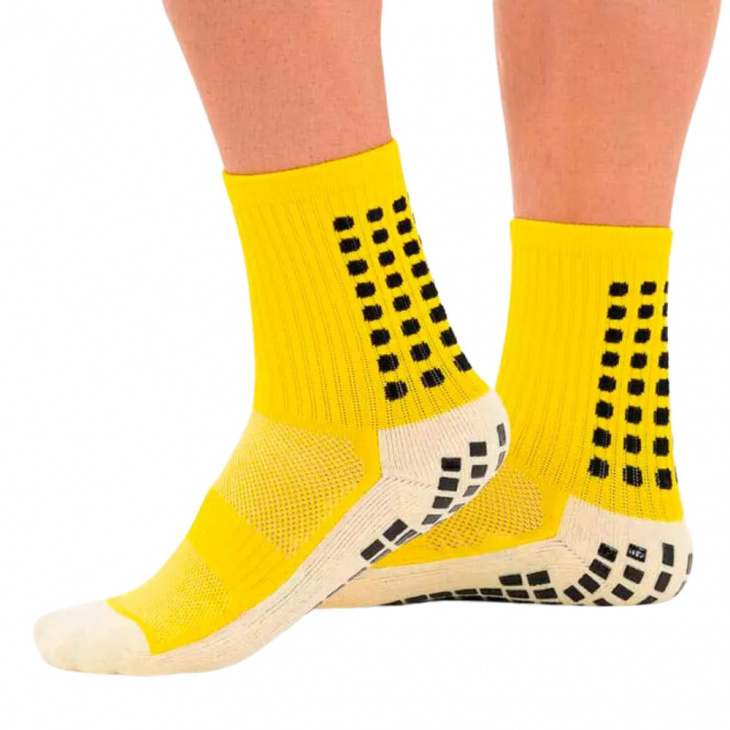 Meias Esportiva Antiderrapante Prosocks® Grip Original Amarelo