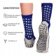 Meias Esportiva Antiderrapante Sport Socks Grip Azul