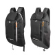 Mochila Poker Multi Esportiva Preto-Preto-Laranja