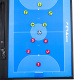 Prancheta Tática Magnética Futsal Poker Com Imã + Caneta