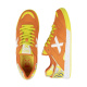 Tênis Futsal Munich Continental V2 Laranja-Amarelo