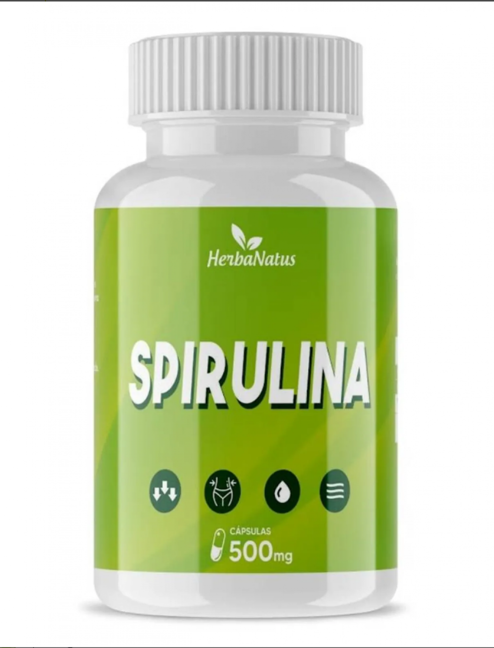 Spirulina 500mg 60 cápsulas Herbanatus Manias da terra