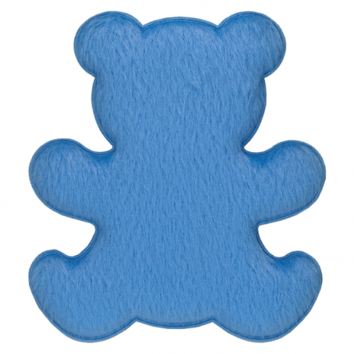 Aplique Urso Baby Pelúcia Azul Claro