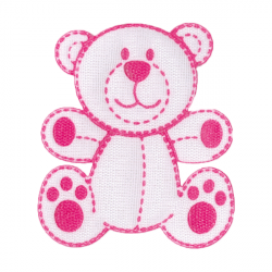 Aplique Urso Pink