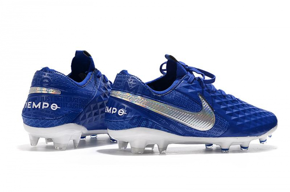 Chuteira nike hot sale tiempo azul