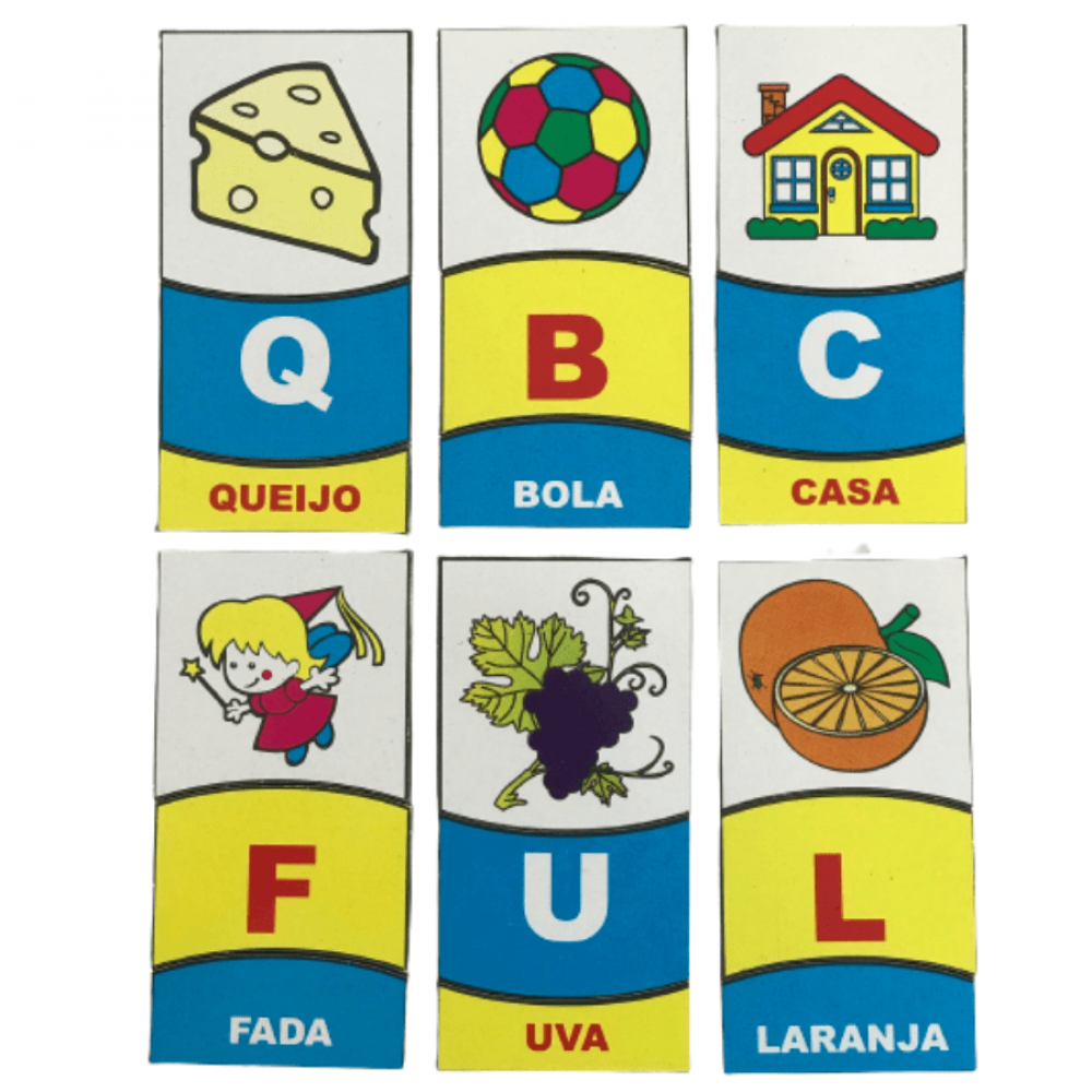 Alfabeto Ilustrado - Jogo Educativo Infantil 78 Peças