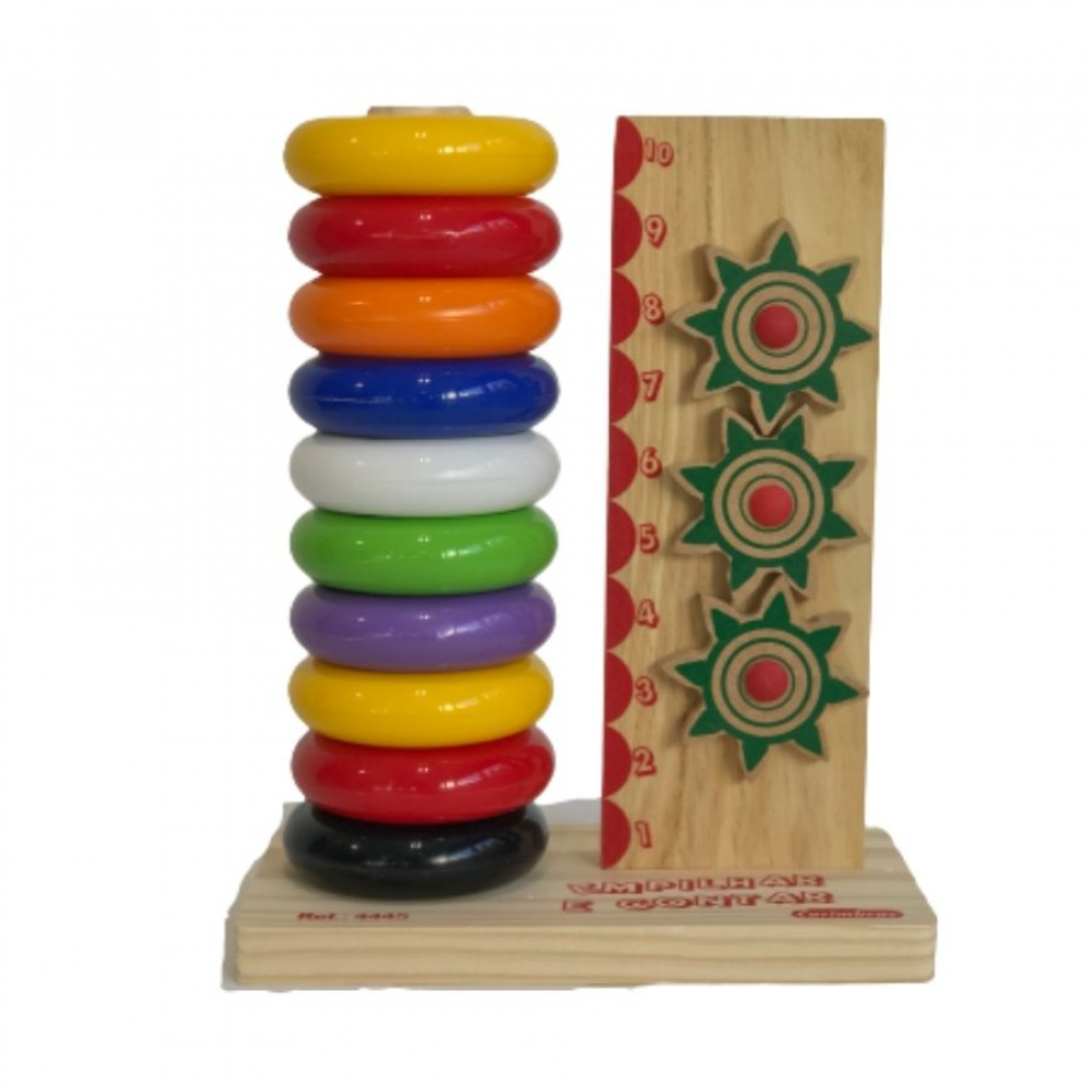 Brinquedo Infantil Jogo Educativo Criancas Pedagogico +3 Anos Pesque e  Conte Carimbras 4750 - Impherial Shop