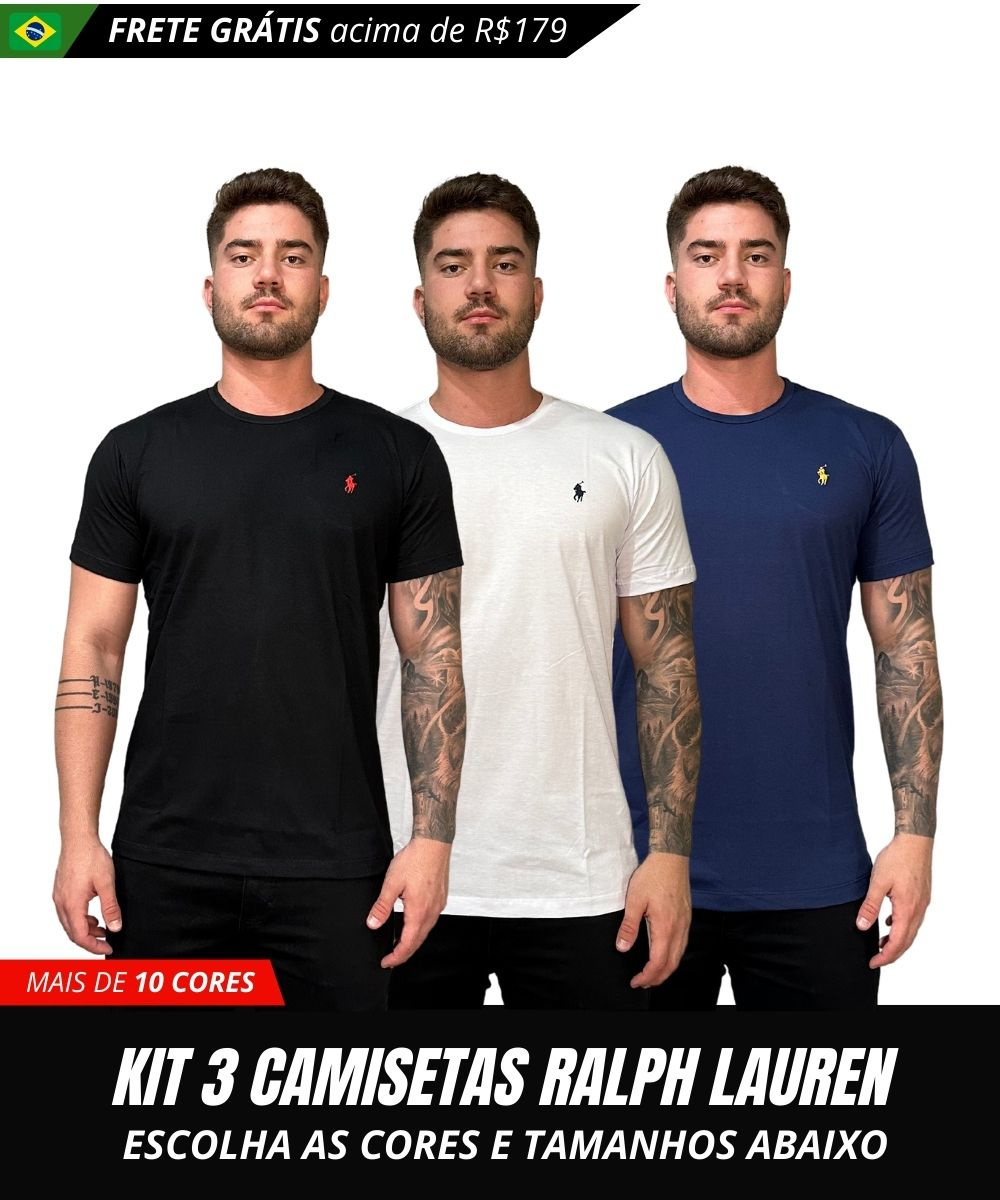 POLO Ralph Lauren 3点セット Kit 3 Camisas Gola Polo - Ralph Lauren