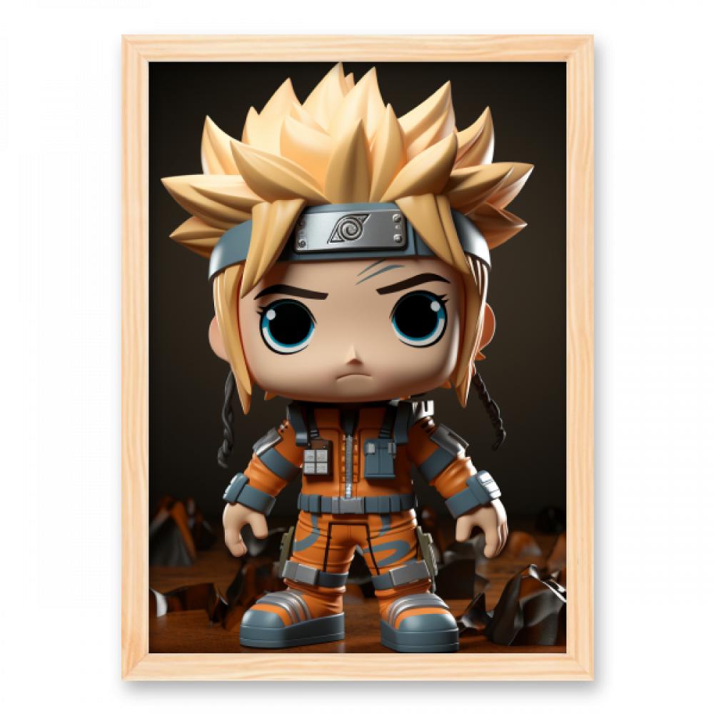 Quadro Decorativo de Parede Funko Pop Mini Naruto - Meu Quadro AI