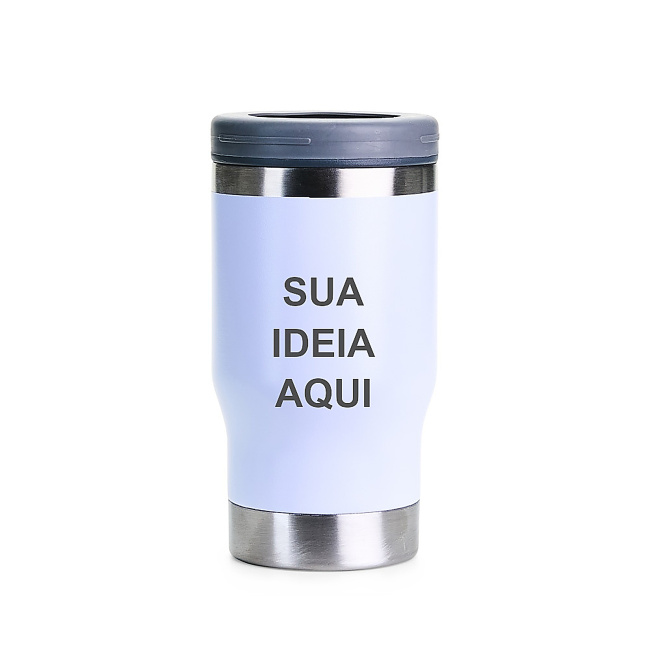 Copo Térmico Multifuncional 420ml (3 em 1) sobre fundo branco