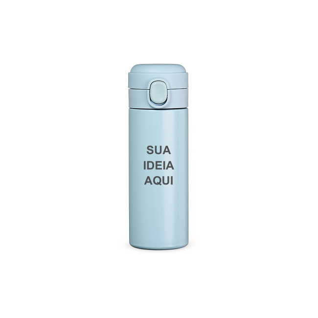Garrafa Térmica 400ml sobre fundo branco