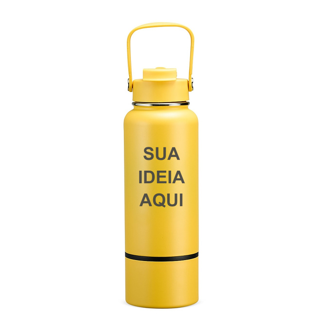 Garrafa Térmica 800ml (a partir de R$ 91,90) sobre fundo branco