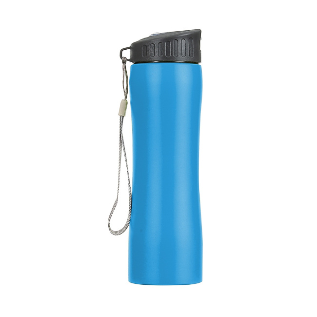 Squeeze Inox 600ml sobre fundo branco