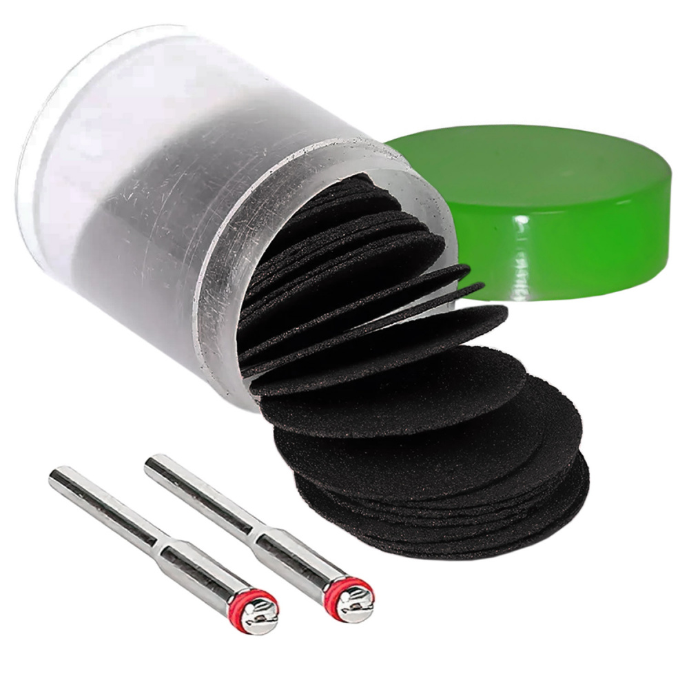 Retifica Corte Kit 30 Disco de Corte 24mm 2 Hastes 3mm para Micro Retífica ...