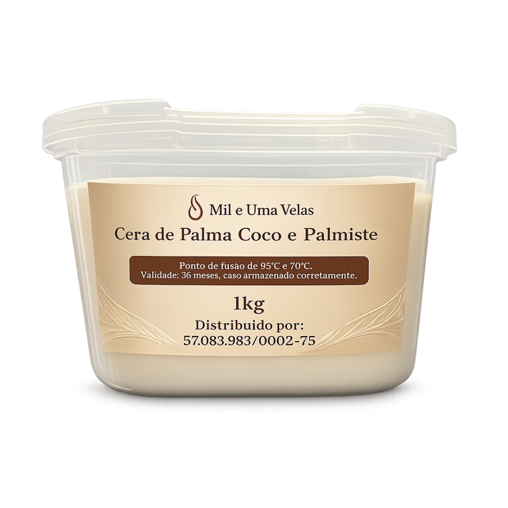 1 Kg Cera de Coco (Palma, Coco e Palmiste)