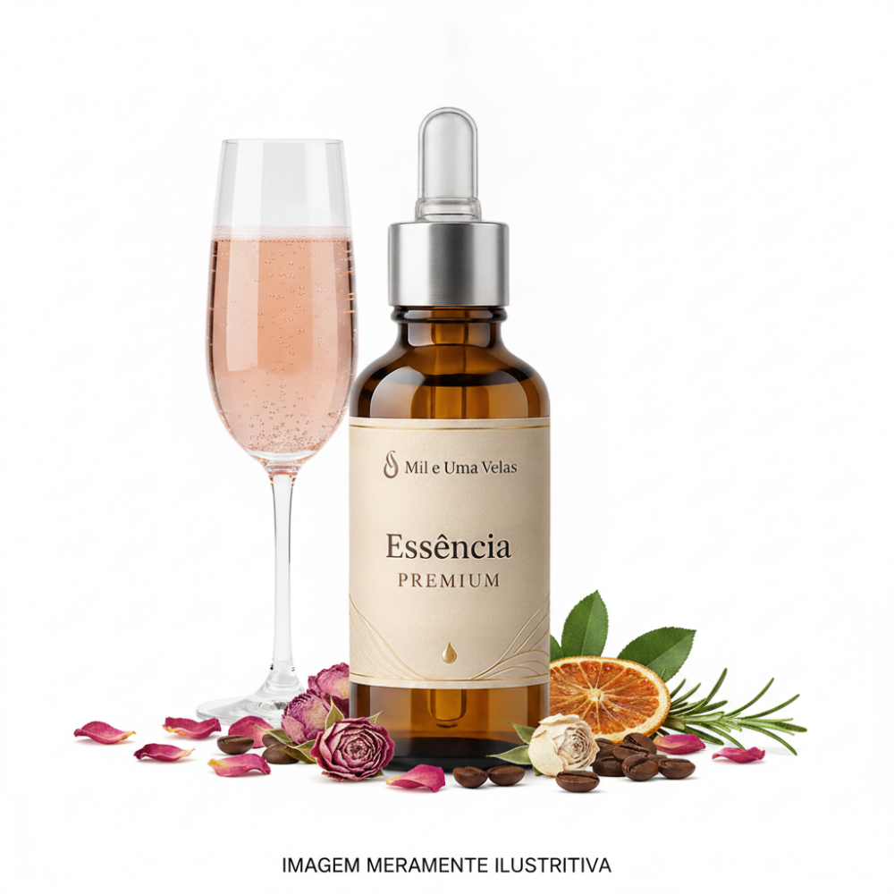 Essência Premium Champagne Rose e Morango